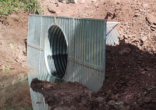 Corrugated metal pipes