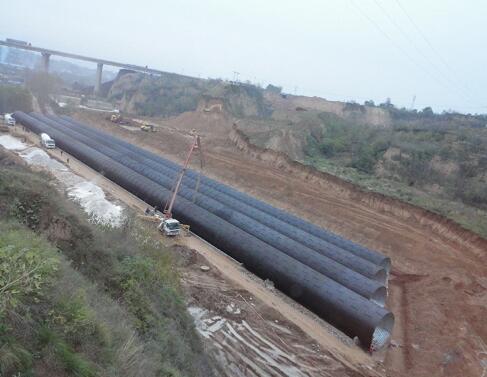 Hot dip corrugated metal pipe
