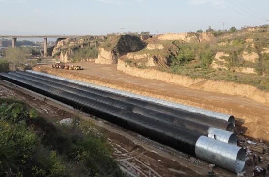 Corrugated metal pipes