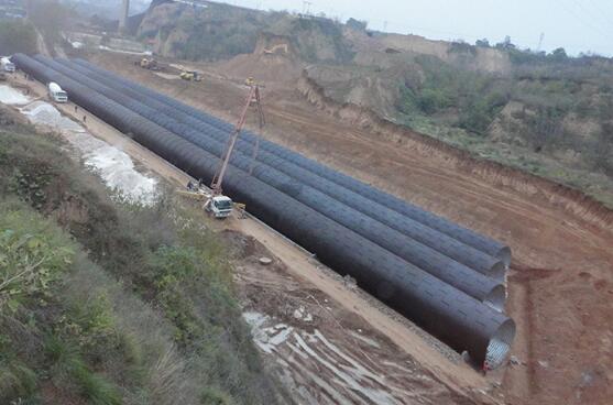 Hot dip corrugated metal pipe