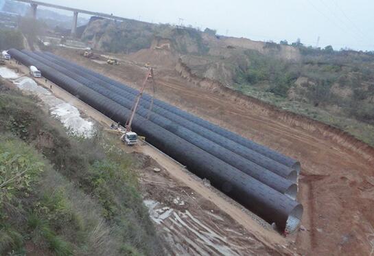 Corrugated metal pipes