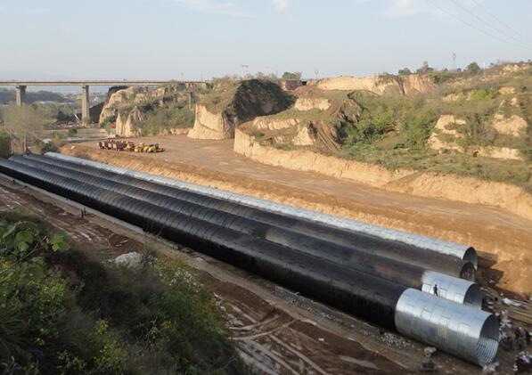 Hot dip corrugated metal pipes