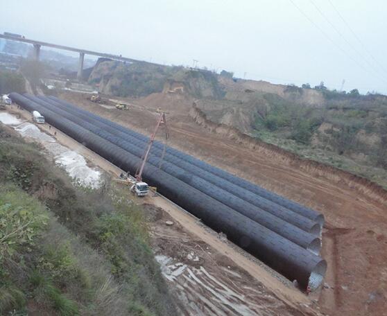 Hot dip corrugated metal pipe