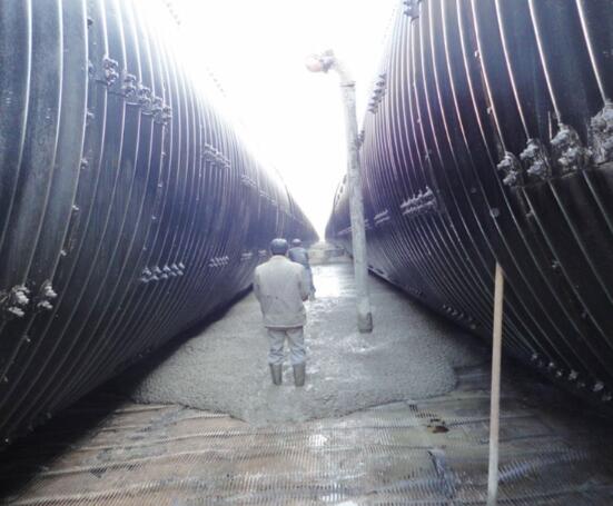 Metal corrugate pipe culvert