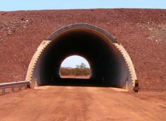 Corrugated steel arches