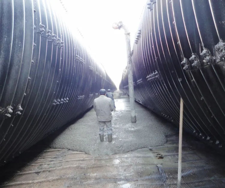 Metal corrugate pipe culvert