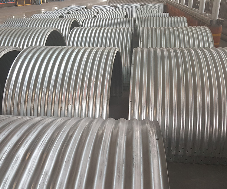 Assembled nestable corrugated steel culvert