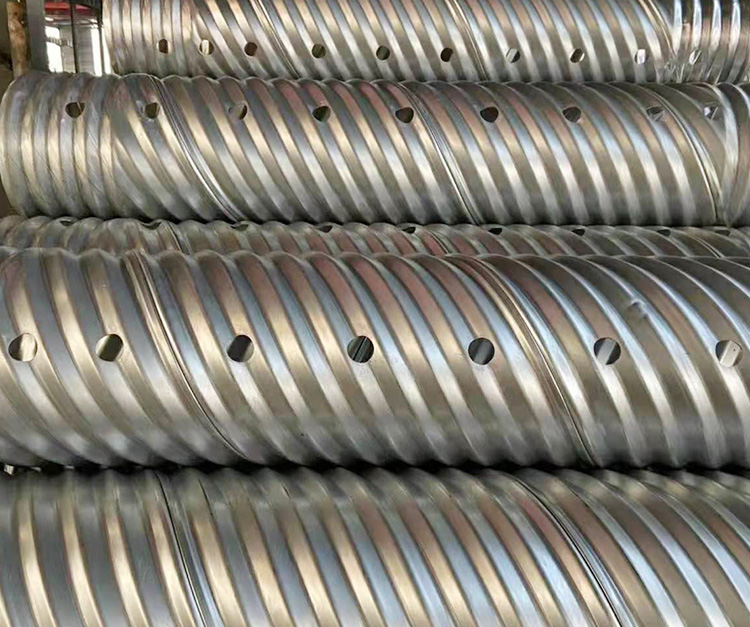 Helical corrugated metal culvert