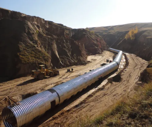 Hot dipped plastic coating steel corrugated pipe