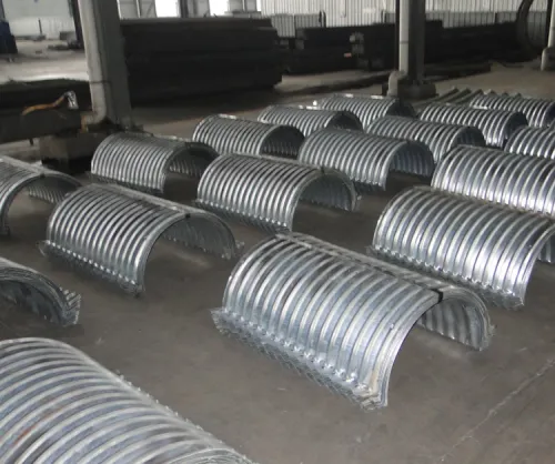 Nestable corrugated steel pipe