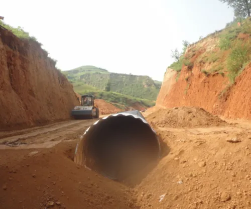 Metal culvert pipe