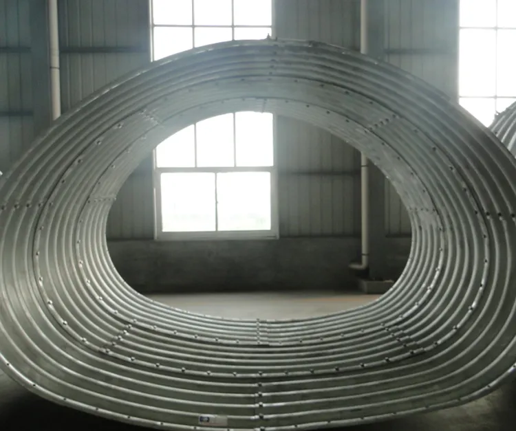 Horseshoe shape corrugated steel pipe