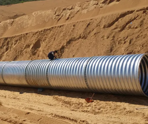 Intergral corrugated steel pipe
