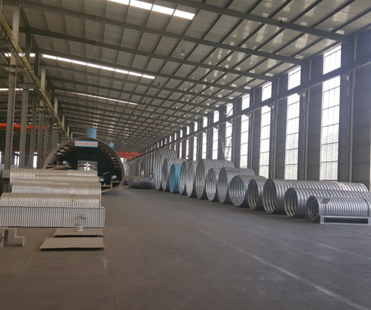 Corrugated steel arch culvert