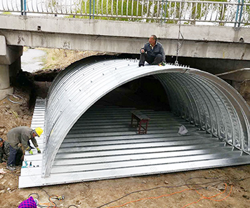 Old Bridge Reinforcement by Corrugated Steel Arch, Fast Construction, High Strength, No Cut Off Traffic