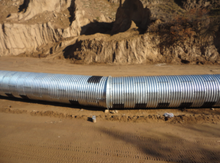 Anticorrosive corrugated steel pipe