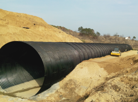 Steel irrigation culvert pipe