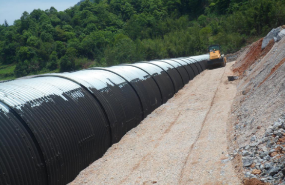 Corrugated metal pipe