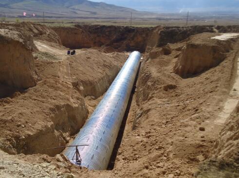 Corrugated steel culvert