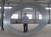 New spiral corrugated metal pipe