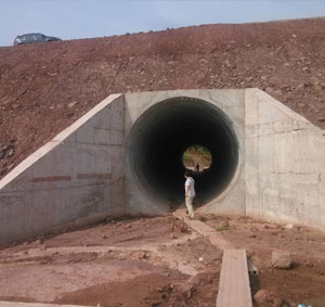 Corrugated steel culvert GuangYue avenue in SiChuan province