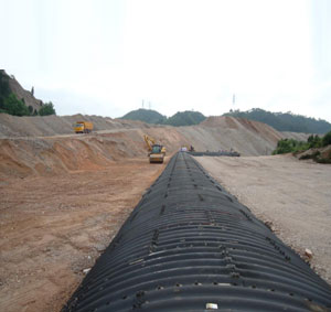 Diameter 6 meters corrugated metal culvert pipe with bitumen coating in KaiLi