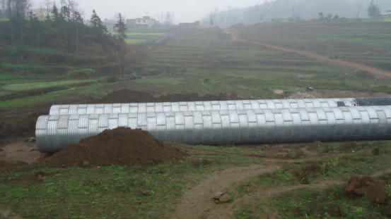 corrugated culvert pipe