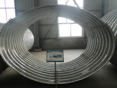 Corrugated steel arch pipe