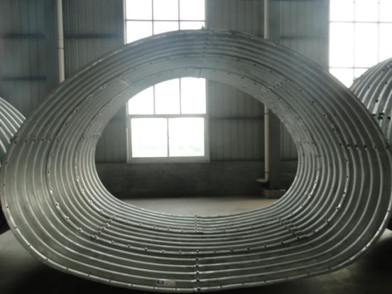 Corrugated steel arch pipe