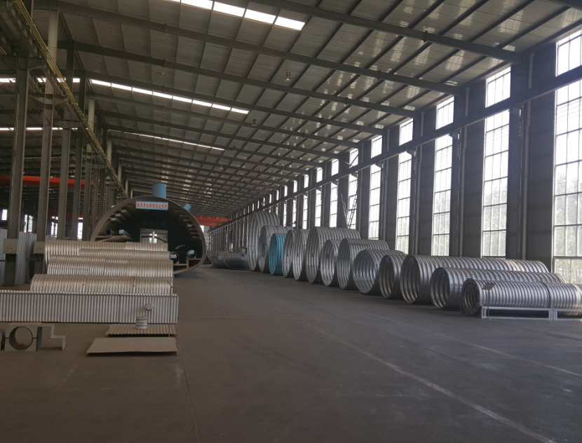 Corrugated steel arch culvert