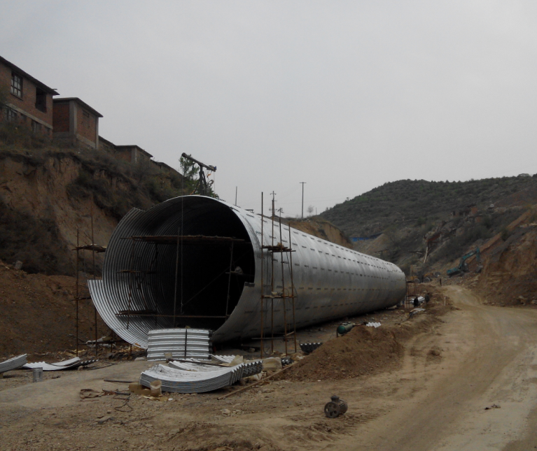 Metal culvert pipe