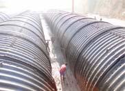Application of steel corrugated pipe culvert in bridge