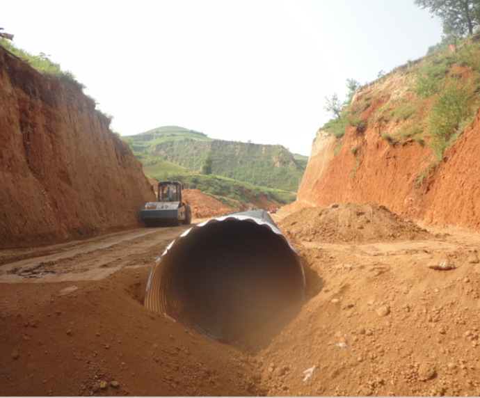 corrugated steel culvert