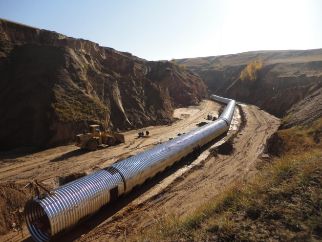 corrugated metal pipe culvert