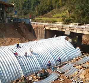 ​Yunnan Province, grinding Si highway service facilities expansion project, Na Keli parking area New arch bridge