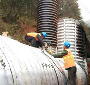 ​Yunnan Dajia high-speed-special pipeline corrugated steel pipe shaft elbow design