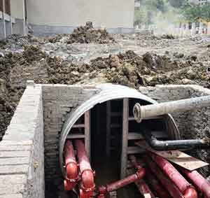 Guizhou Fanjingshan hot spring town corrugated steel pipe ditch project