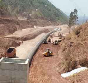 Yunnan Yaochu high-speed corrugated steel pipe culvert reservoir project